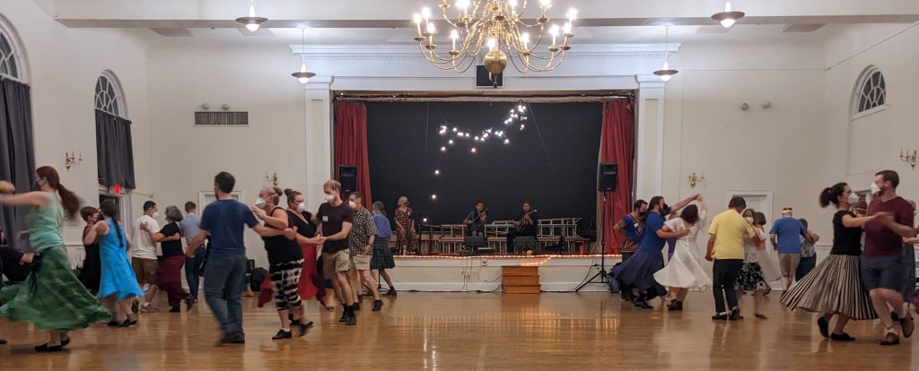 Albany contra dancers
